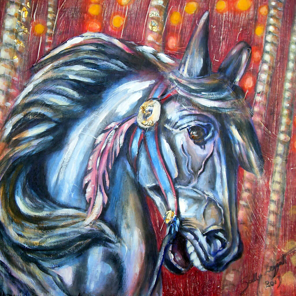 Carousel horse head